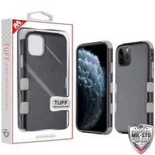 MyBat TUFF Hybrid Case for iPhone 11 Pro - Black & Gray Stylish Protection