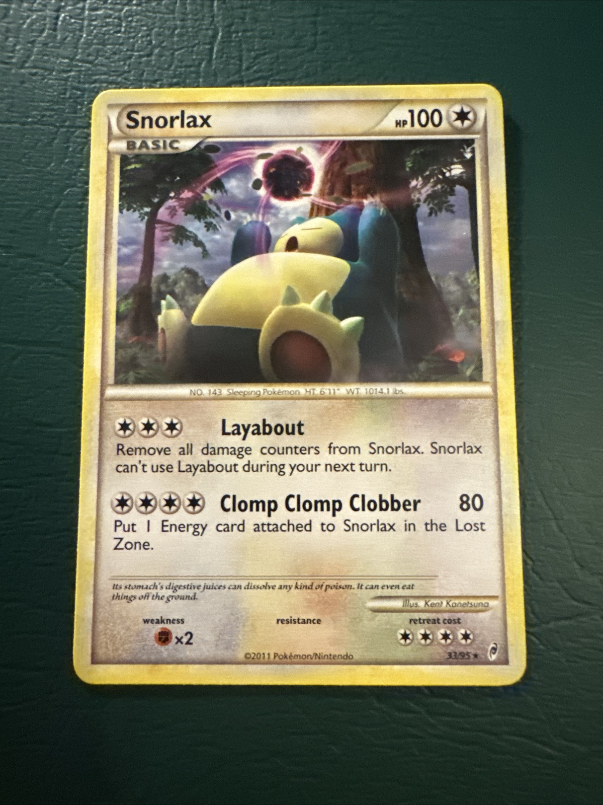 Snorlax 33/95 Call of Legends Pokemon Rare NM