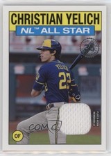 2021 Topps 1986 Topps All-Star Baseball Relics Christian Yelich #86ASRCY 17ka
