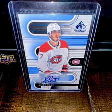 Upper Deck 2022-23 SP Game Used Kirby Dach Montreal Canadiens Auto #107