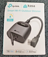 Kasa Outdoor Smart Dimmer Plug IP64 for String Lights Alexa Google 2.4GHz KP405