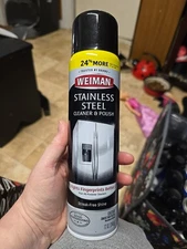 Weiman Stainless Steel Cleaner & Polish 12 Oz Aerosol Can New Streak-Free Shine 