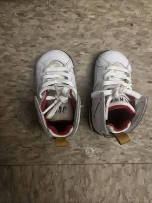 baby  jordan retro 7 size 4c cardinal red