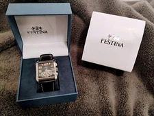 [For Parts or repair]Festina Chronograph  F16294 Vintage Collection Rare Watch