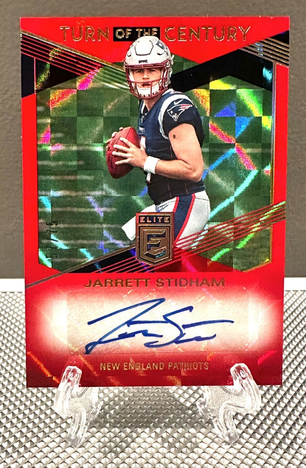 2019 Elite JARRETT STIDHAM /75 Red Rookie Auto Turn Of The Century RC🔥