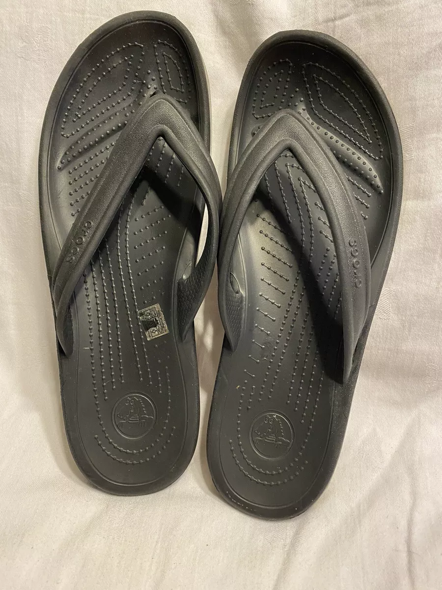 Mens crocs flip flops size 11 deals