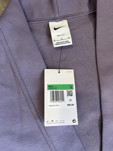 Nike Dri-FIT Standard Issue Golf Cardigan Purple Men's Size XL FB5464-509 - Picture 7 of 7