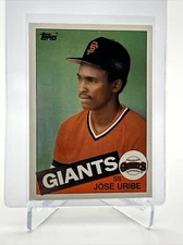 1985 Topps Traded Jose Uribe Rookie Baseball Card #125T NM-MT FREE SHIPPING