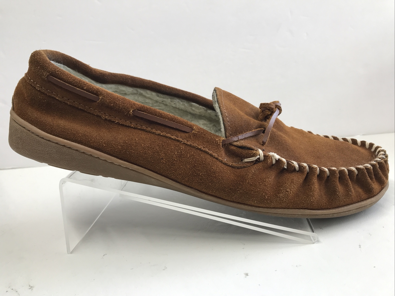 Minnetonka Mens Moccasin Suede Slippers 