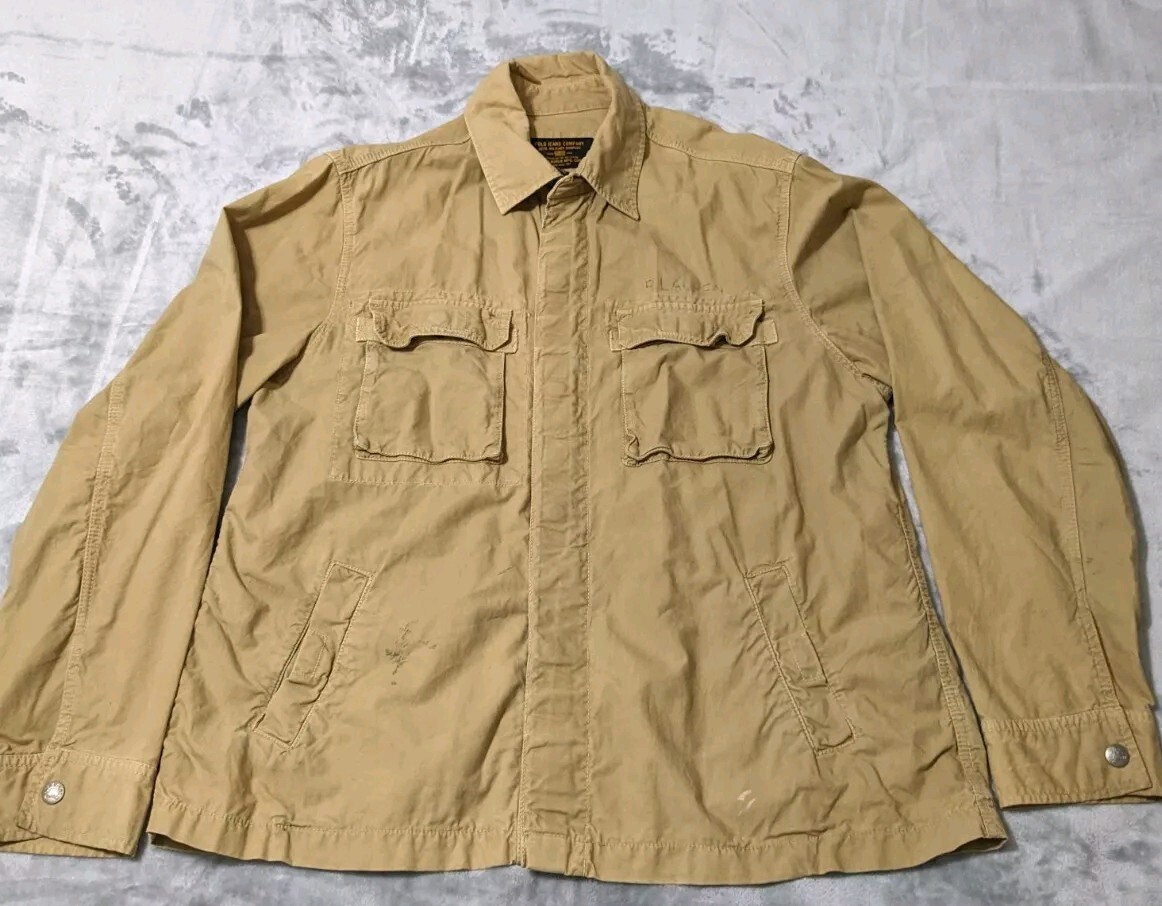 ジャケット・アウター 90s polo country vintage military jacket Polo Jeans Co Auth Military Surplus Jacket Men XL Tan