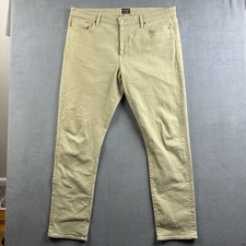 Civilianaire Jeans Mens 40x32 Beige Allen Edmonds Walker Denim Straight Leg USA