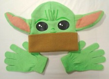 Star Wars Mandalorian Baby Yoda Winter Beanie and Gloves Set Kids Grogu