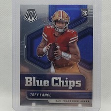 2021 Panini Mosaic Football Trey Lance Blue Chips RC