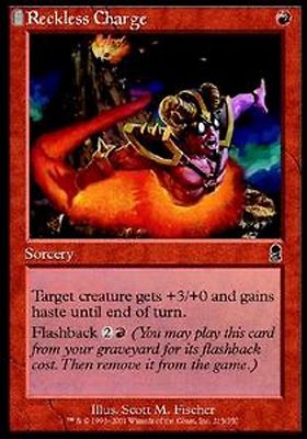 *MRM* ENGLISH 4x Temerary Charge (Reckless Charge) MTG ODY
