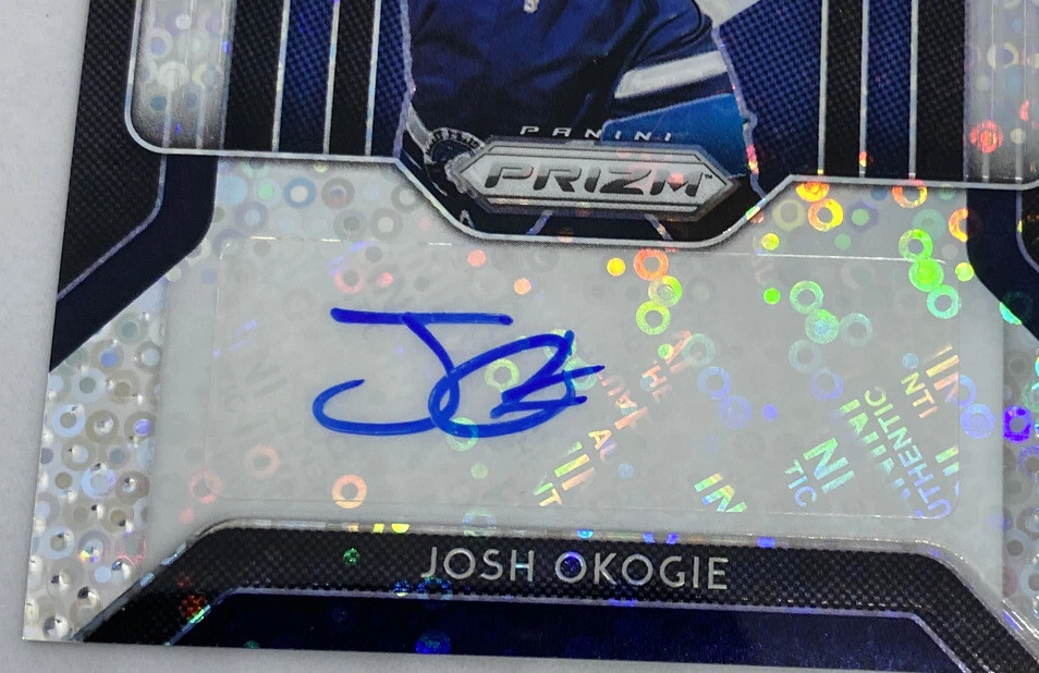 2018-19 Panini Prizm Rookie Auto Autograph #20 Josh Okogie RC Silver Fastbreak - Image 3 of 4