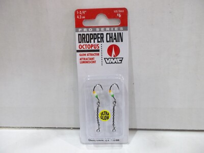 VMC Octopus Dropper Chain 1-3/4'' long #6 choose your colors NIP