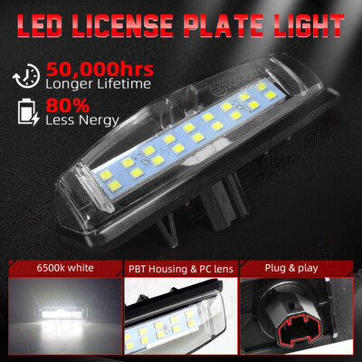 White LED License Plate Lights For Lexus GS300 1998-2003 – HPB LED