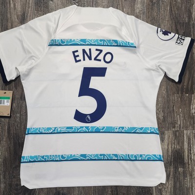 2023 Nike Chelsea Away Soccer Jersey Enzo Fernandez Women XL Argentina World Cup