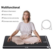 Grounding Mat for Improving Sleep Pad Health with Earthing Cable EMF Recovery US