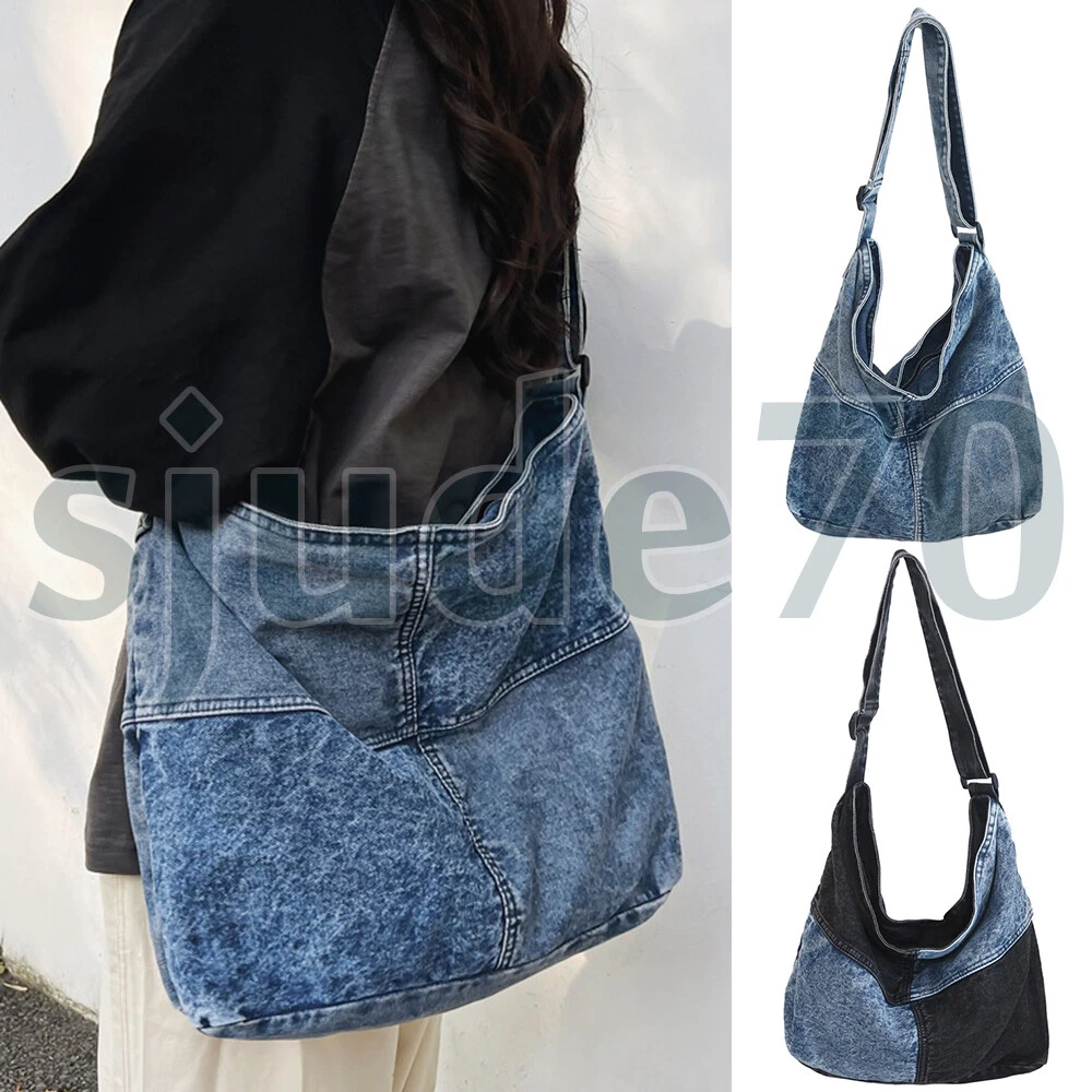 Women's Denim Satchel Crossbody Bag Shoulder Handbags Jean