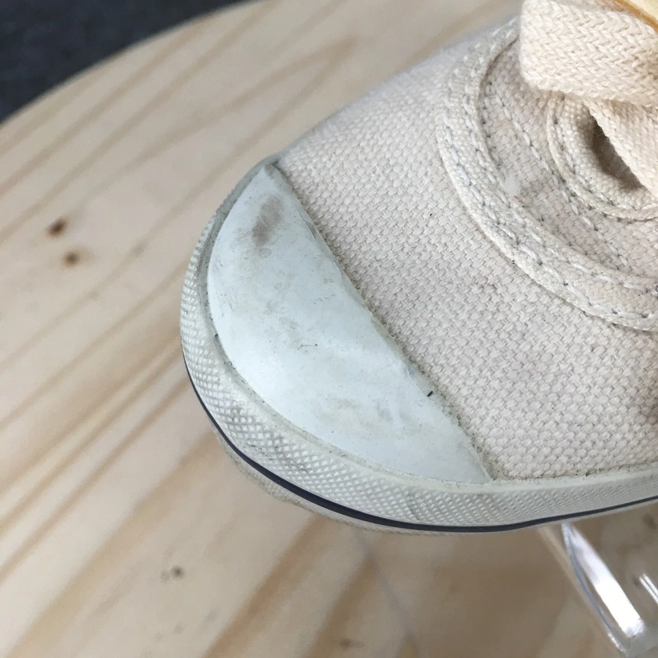 Calvin Klein Shoes Womens 5.5 Casual Comfort Two Eye Flats Sneakers Beige Canvas - Image 4 of 4