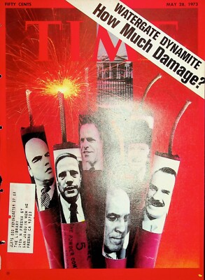 Original 1973 Time Cover Only: Featuring Watergate Dynamite How Much Damage?