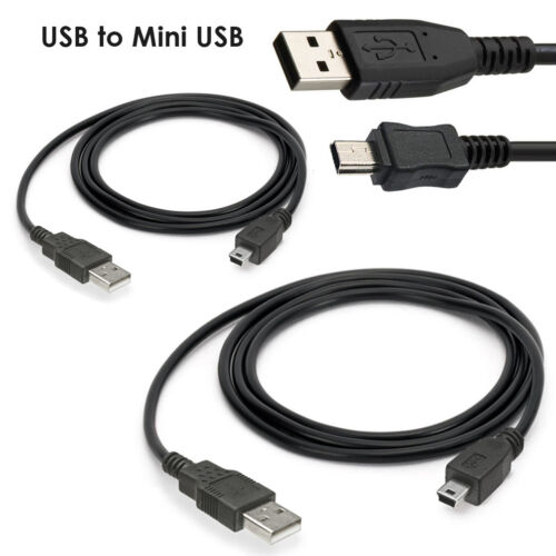 2 x Cable USB apto para Eclipse/Ectaco eReader jetBook Borgoña/Ematic eGlide - Imagen 1 de 1