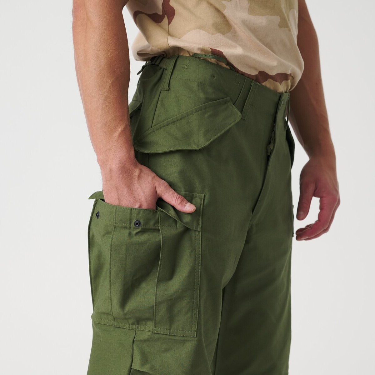 us army 80s poplin trousers カーゴパンツ M65 M-R】U.S.Army M