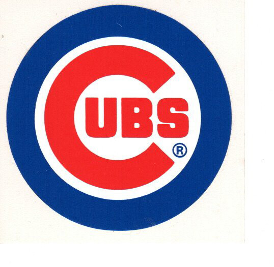 Chicago Cubs 3 inch diameter sticky peel off decal | eBay