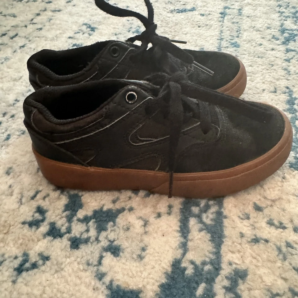 Sapatos de Skate Josh Kalis DC Meninos Meninas Preto Couro/Camurça/Lona Tamanho 13k - Imagem 2 de 4