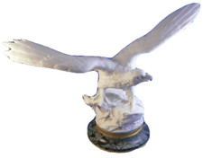 Great 19thC Parian Porcelain Bald Eagle Figurine Porzellan Figur Figure American