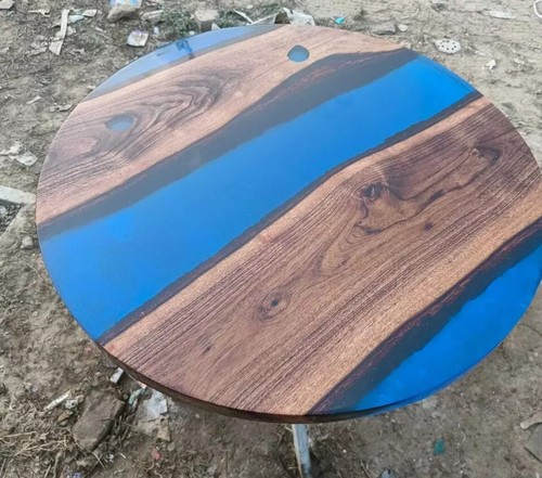 Epoxy Resin Tabletop Round Epoxy Coffee Tabletop for Home Decor - Picture 2 of 17