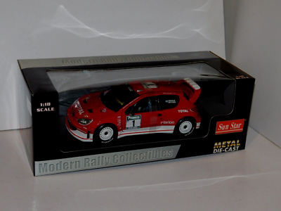 Peugeot 206 WRC N°7 – Gronholm Rallye NZ 2003 – Sunstar 1/18 – Collection