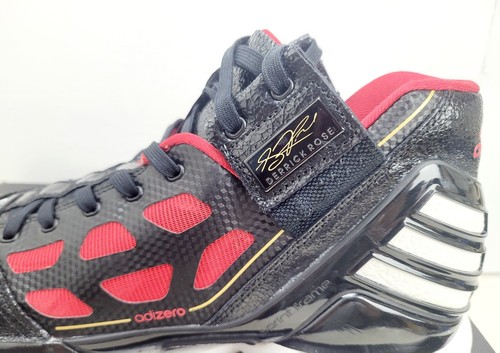 Adidas Derrick Rose Men's Size 13 Black Red All Flights Cancelled Lace Up Shoes - Picture 5 of 16