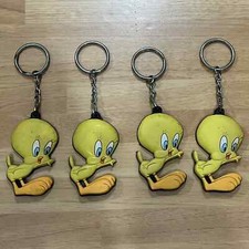 No1 1998 Vintage Tweety Warner Bros Looney Tunes Keychain Rubber MORE AVAILABLE