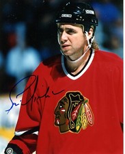 Bernie Nichols  Autographed 8x10 Chicago Blackhawks   # S276