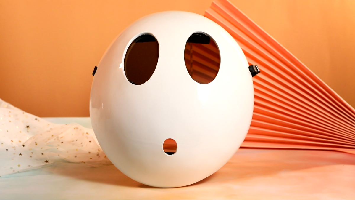 Xcoser Game Super Mario Bros Shy Guy Mask White Fancy