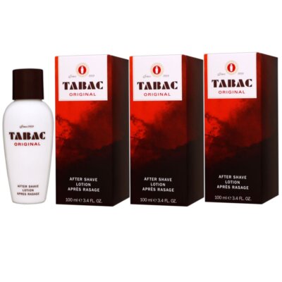 Tabac Original 3 x 100 ml Aftershave After Shave Set Herren