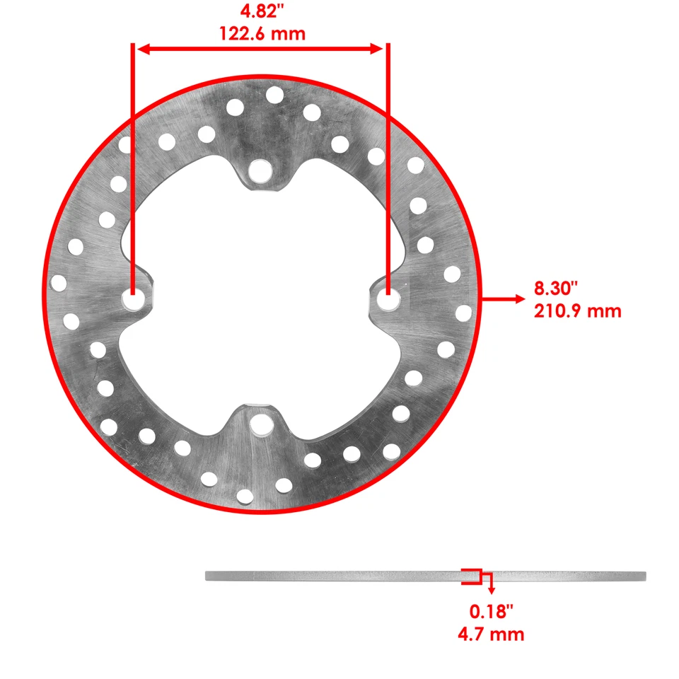 轮毂和圆盘转子适用于本田先锋 1000 SXS1000M3 2017-21 前/后 — 第 3/4 张图片