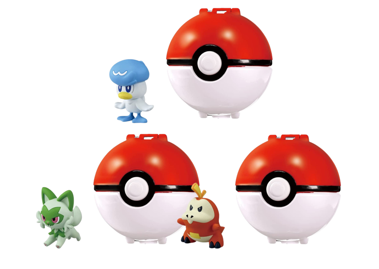 Takara Tomy Pokemon MonColle PokeDel-Z Sprigatito Quaxly Fuecoco