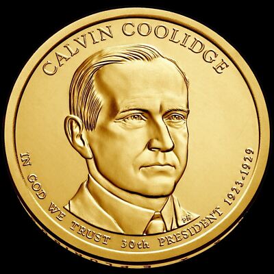 2014 P Calvin Coolidge Presidential Dollar Brilliant Uncirculated US Coin Mint!
