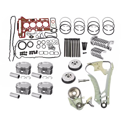 Engine Rebuild Gasket Kit Timing Chain Piston For BMW X3 428i N20 N26 2.0L 10-17