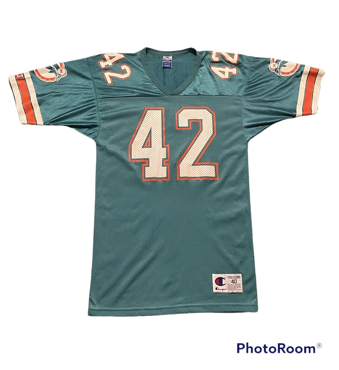 Vintage 90s Champion Miami Dolphins Paul Warfield #42 Jersey Size