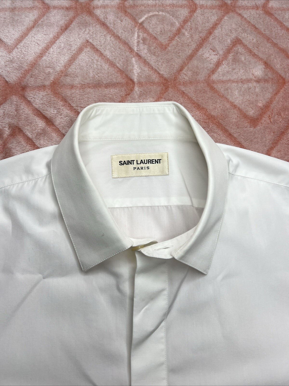 Camicia manica lunga Saint Laurent ragazzo taglia 39 bianca