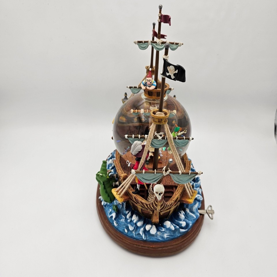 vintage-disney-snow-globe-peter-pan-pirate-ship-musical-disney
