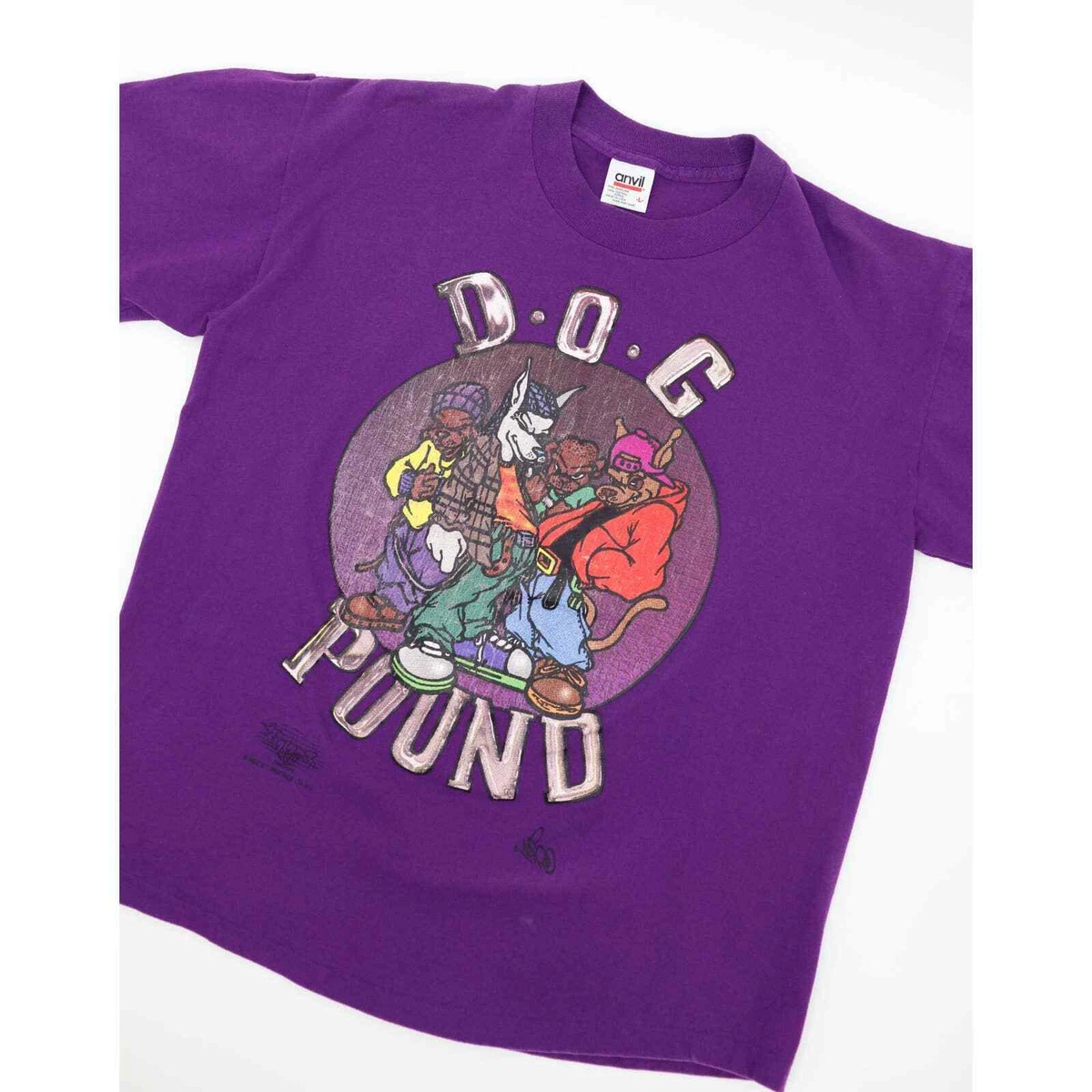 VINTAGE D.O.G POUND 1994 MADE IN USA T SHIRT PURPLE L eBay