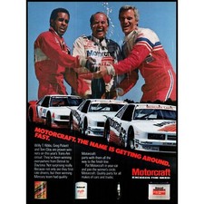 1984 Motorcraft Car Parts Mercury Capri Race Cars Vintage Print Ad Wall Art