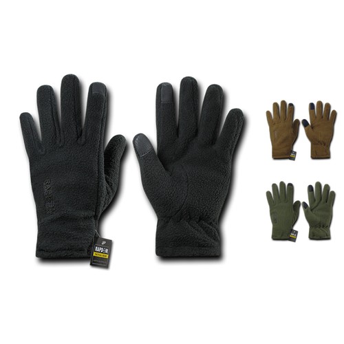 Gants d'hiver en polaire à dôme rapide pouce bout des doigts écran tactile compatibles - Photo 1 sur 14