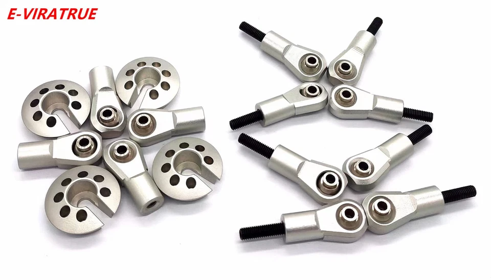 E-VIRATRUE 7075Alu Rod End/Shock Rod End/Spring Cups For Losi Super BAJA REY 1/6 - Image 3 of 4