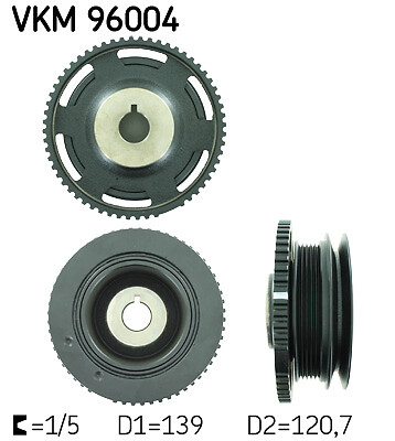 SKF VKM 96004 Riemenscheibe, Kurbelwelle FÜR Daewoo-image